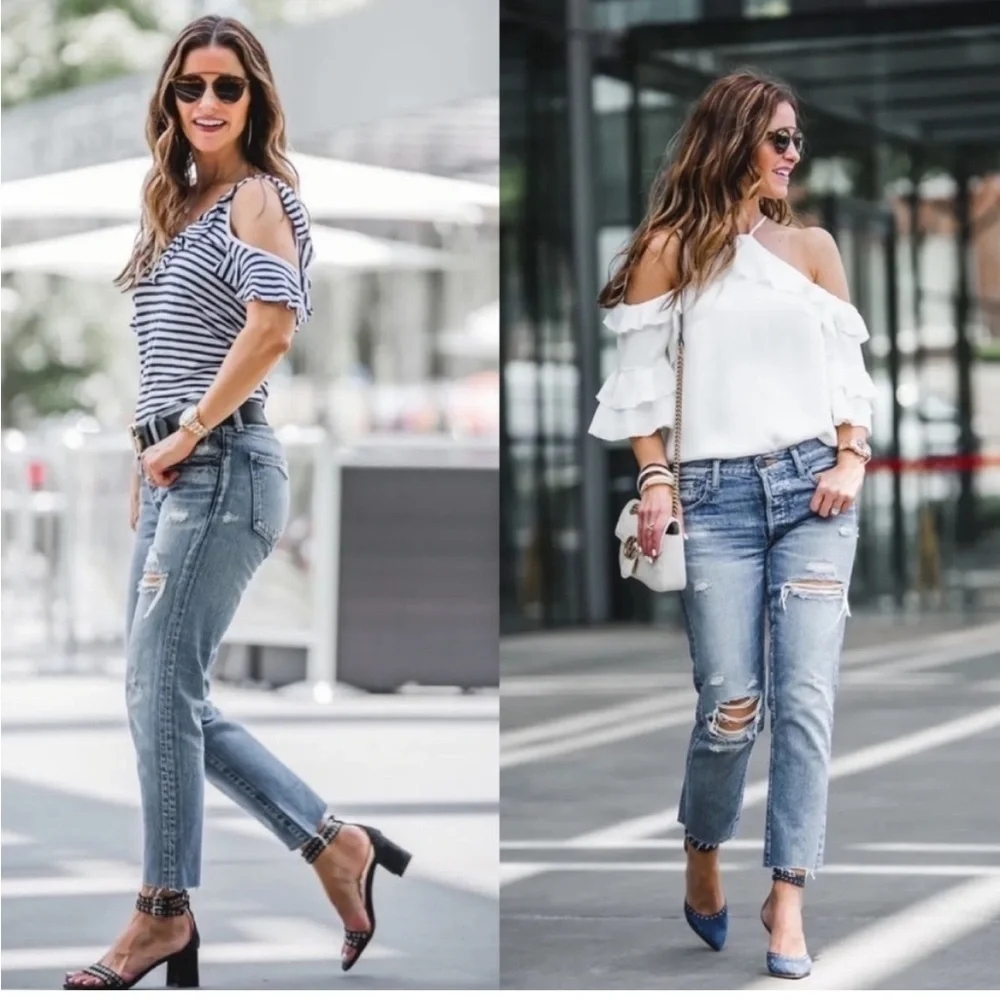 Moussy Bowie Tapered Jeans in Blue